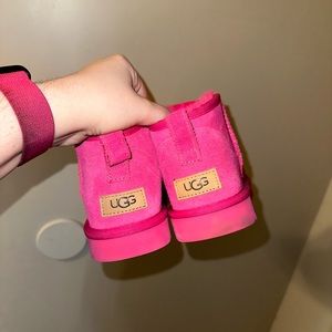 Hot Pink Classic Ultra Mini Boot by UGG
